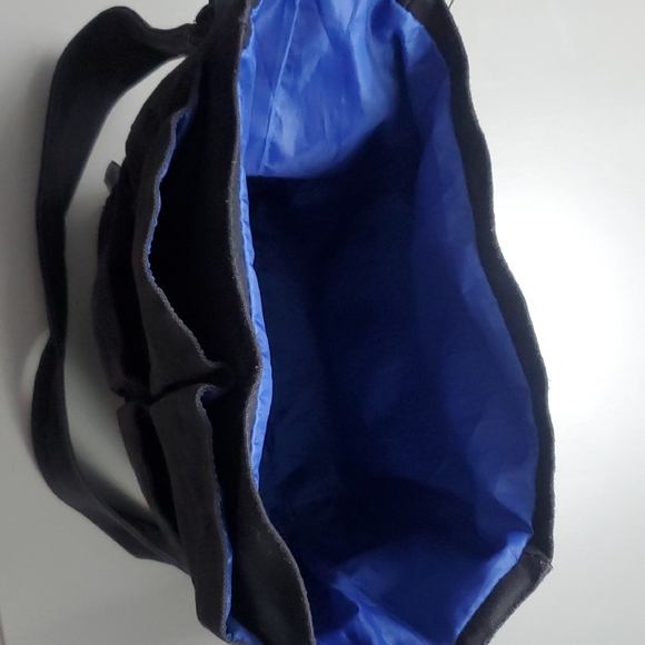 Dyson Canvas Black Attachment Messanger Bag with Blue Nylon Interior - Picture 3 of 6